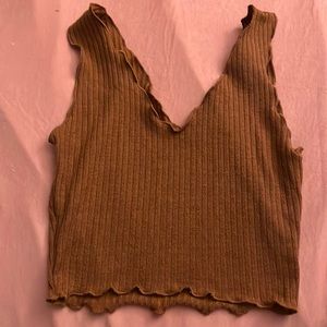 Brown cami top